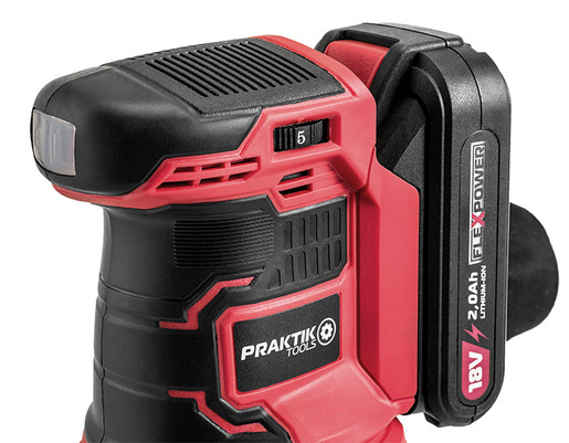 PRAKTIK Tools Q LINE set aku rotaciona brusilica + baterija 2,0ah + punjač - PTQ109