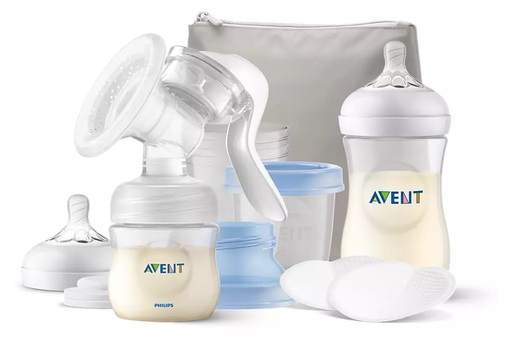 PHILIPS AVENT prsna izdajalica ručna, poklon set
