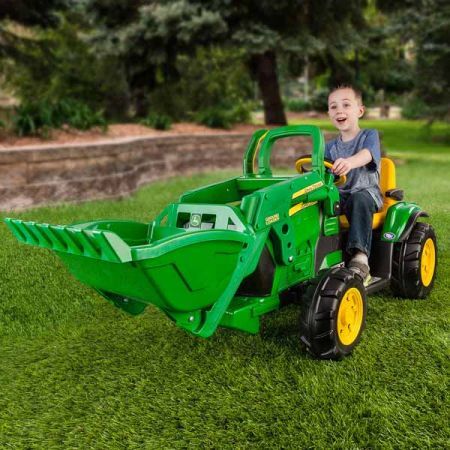 Licencirani Peg Perego bager na akumulator John Deere Ground Force Loader