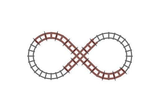 Peg Perego Figure 8 set tračnica za Santa Fe vlak na akumulator