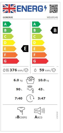 Gorenje perilica sušilica rublja WD10514S