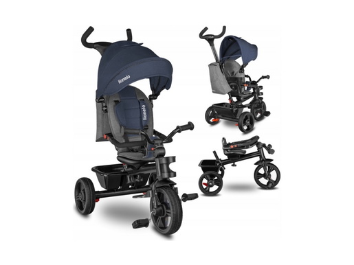 Lionelo tricikl Haari, 2 u 1, jeans