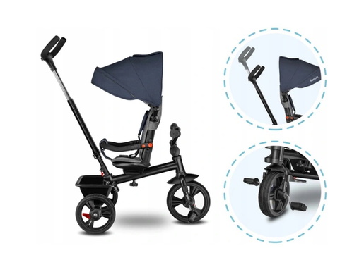 Lionelo tricikl Haari, 2 u 1, jeans