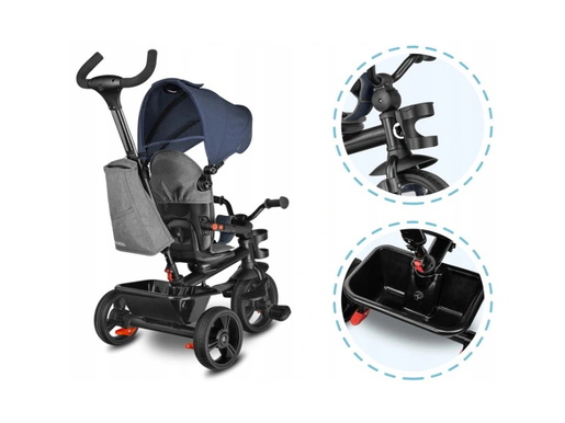 Lionelo tricikl Haari, 2 u 1, jeans