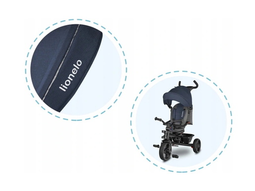 Lionelo tricikl Haari, 2 u 1, jeans