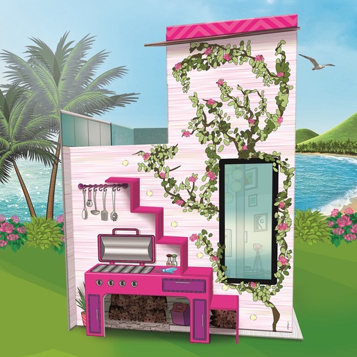 Barbie kartonska ljetna vila s lutkom