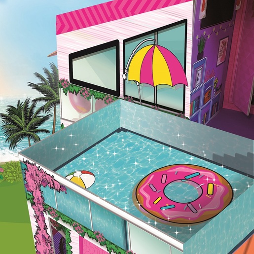 Barbie kartonska ljetna vila s lutkom