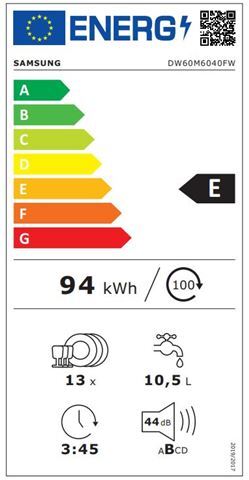 SAMSUNG perilica posuđa DW60M6040FW/EC