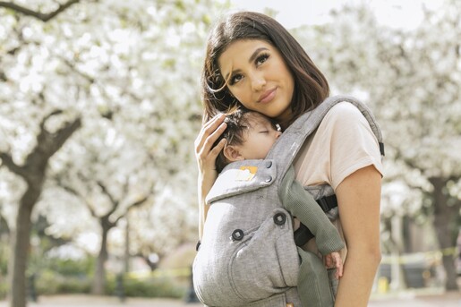 Baby Tula nosiljka, Explore Linen, platnena, Ash