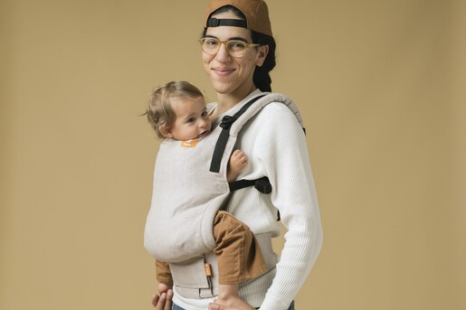 Baby Tula nosiljka, Free to Grow Linen, platnena, Sand