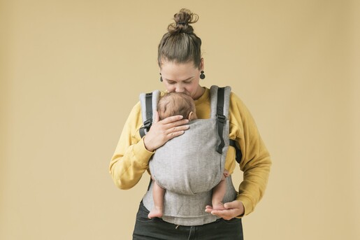 Baby Tula nosiljka, Free to Grow Linen, platnena, Ash