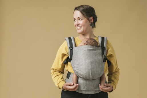 Baby Tula nosiljka, Free to Grow Linen, platnena, Ash
