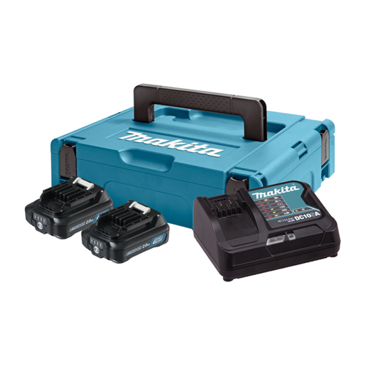 MAKITA aku POWER SET (2xBL1021B, 1xDC10SB) 197658-5
