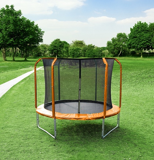 LEGONI Trampolin Aero sa zaštitnom mrežom, 305cm, narančasti
