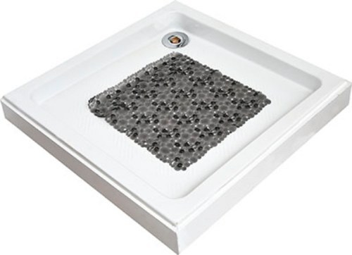 TENDANCE podloga za kadu 50 x 50 cm pvc, siva bubbles