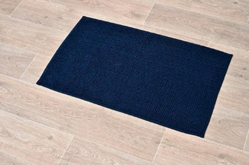 TENDANCE podloga za kupaonu 45x75cm mikrofibra, tamno plava balls