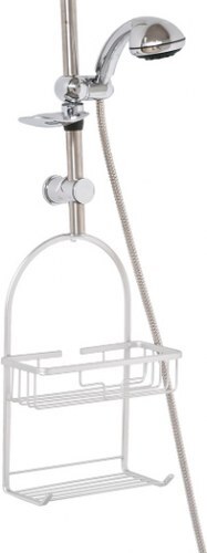 TENDANCE dvostruka viseća polica sa kukicom aluminij, krom mala