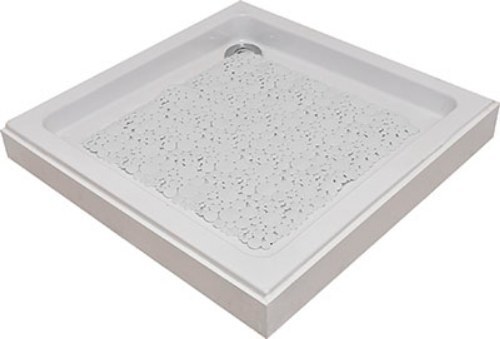 TENDANCE podloga za kadu 50 x 50 cm pvc, bijela bubbles