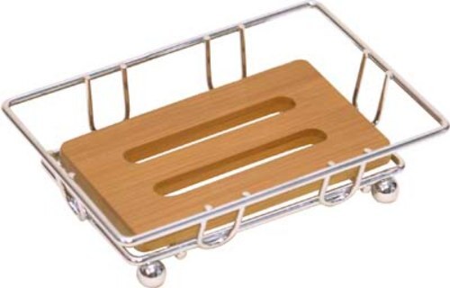 TENDANCE držač sapuna mdf bambus, krom