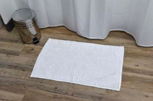 TENDANCE podloga za kupaonicu 45 x 75 cm mikrofibra, bijela