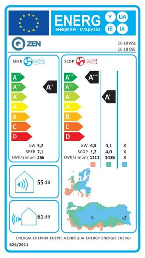 Qzen klima uređaj Start Inverter Plus 5.3 kW-ZE-18WSE1/ZE-18OSE1+WIFI