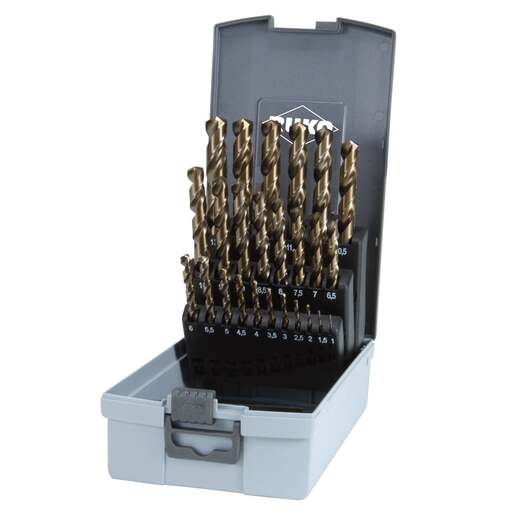 RUKO Set spiralnih svrdala DIN 338 HSS-Co5 25dj. PVC pakiranje