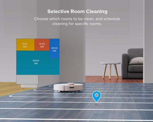 Roborock robotski usisavač S6 Pure bijeli