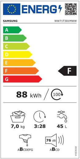 SAMSUNG perilica rublja WW71T3010WW/LE 