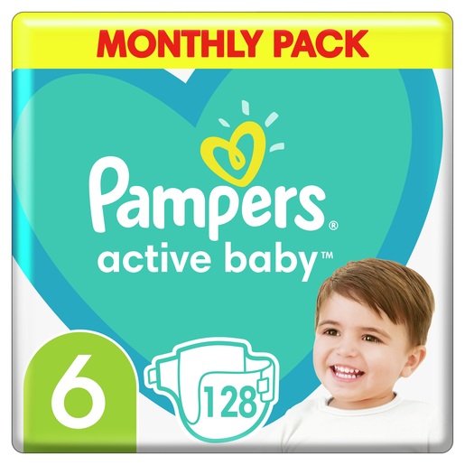 Pampers Active Baby mjesečno pakiranje S6 128 kom