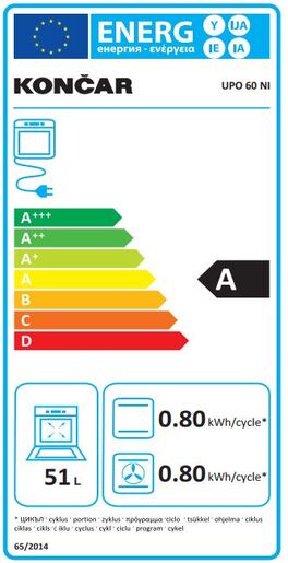 Končar pećnica UPO 60 NI RA
