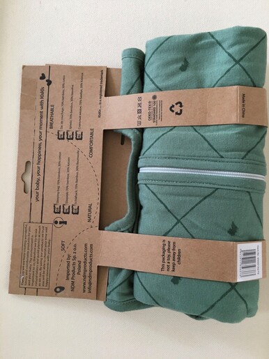 Kis Kis vreća za spavanje 110 cm Green, TOG 0.9 (70% bambus - 30% pamuk)