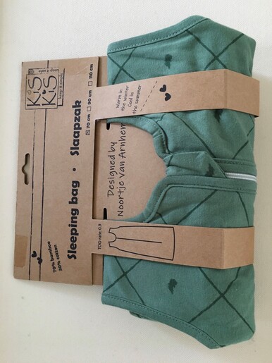 Kis Kis vreća za spavanje 110 cm Green, TOG 0.9 (70% bambus - 30% pamuk)