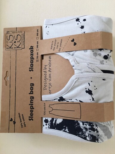 Kis Kis vreća za spavanje 70 cm Grey, TOG 0.9 (70% bambus - 30% pamuk)