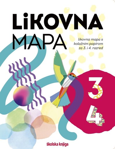 LIKOVNA MAPA 3 I 4 - likovna mapa s kolažnim papirom za 3. i 4. razred osnovne škole