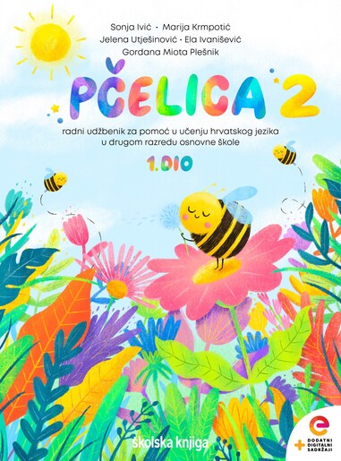 PČELICA 2 - radni udžbenik za pomoć u učenju hrvatskog jezika u drugom razredu osnovne škole, 1. I 2. dio  - KOMPLET