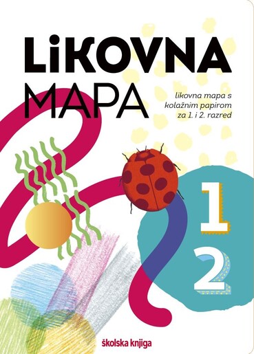 LIKOVNA MAPA 1 i 2 - likovna mapa s kolažnim papirom za 1. i 2. razred osnovne škole