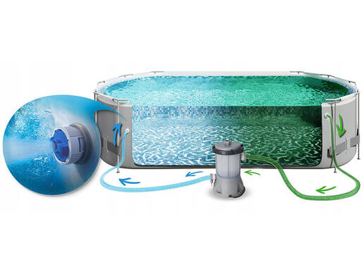 BESTWAY Montažni bazen sa filtar pumpom i ljestvama 427 x 250 x 100 cm