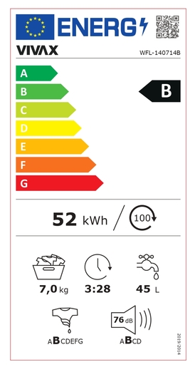 VIVAX HOME perilica rublja WFL-140714B