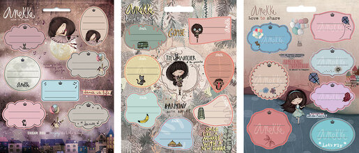 Naljepnice za bilježnice ANEKKE 7 kom