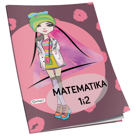 Bilježnica Matematika 1 i 2 CONNECT, B5 kvadratići, 24 lista, meki uvez