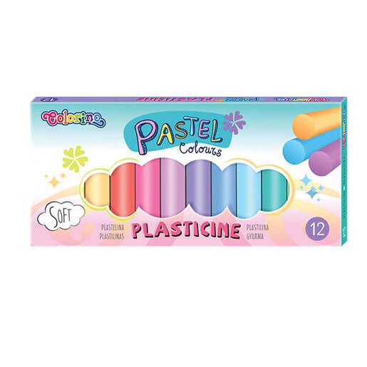 Plastelin, 12 komada, Colorino Pastel