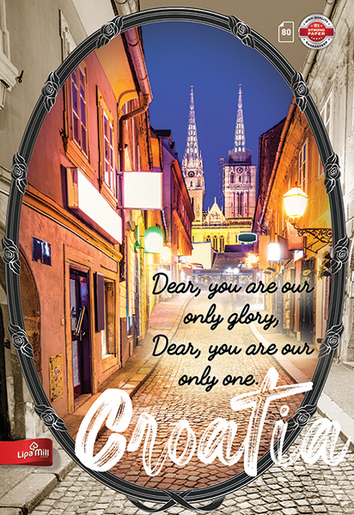 Bilježnica POST CARD, A4, geometrija, meki uvez Lipa Mill