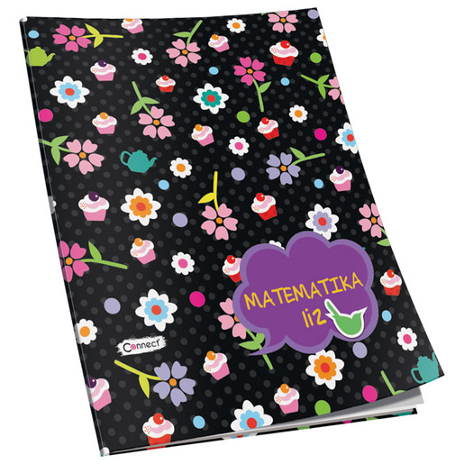 Bilježnica Matematika 1 i 2 CONNECT, B5 kvadratići, 24 lista, meki uvez