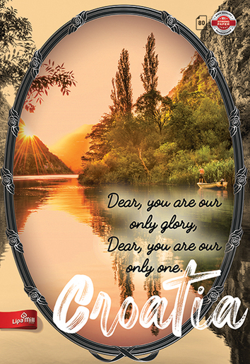 Bilježnica POST CARD, A4, kvadratići, meki uvez Lipa Mill