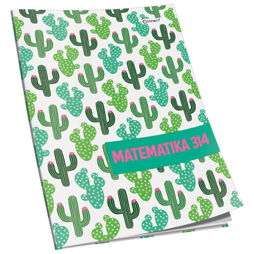 Bilježnica Matematika 3 i 4 CONNECT, B5 kvadratići, 48 listova, meki uvez