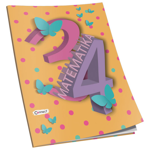 Bilježnica Matematika 3 i 4 CONNECT, B5 kvadratići, 48 listova, meki uvez