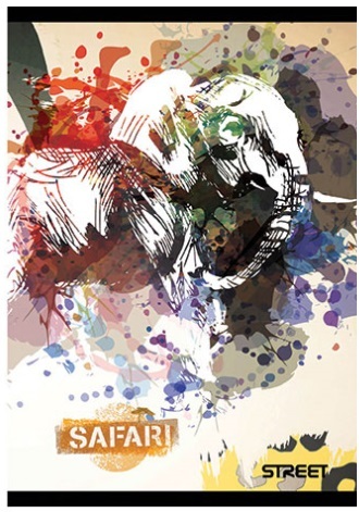 Bilježnica Street, A4, kvadratići, meki uvez