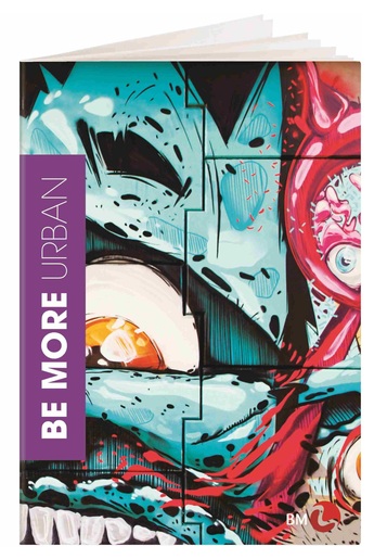 Bilježnica BEMORE, A4 geometrijska, 36 listova, meki uvez