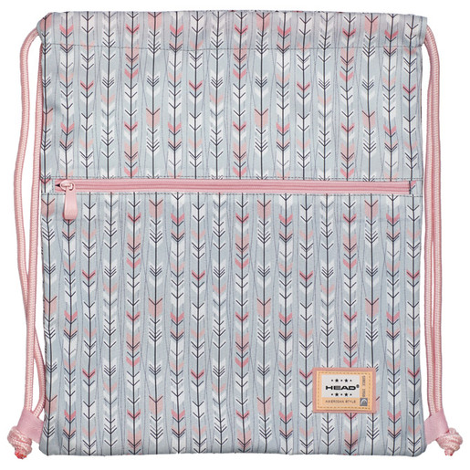 Vrećica za tjelesni Arrow Head sivo/pastelno roza