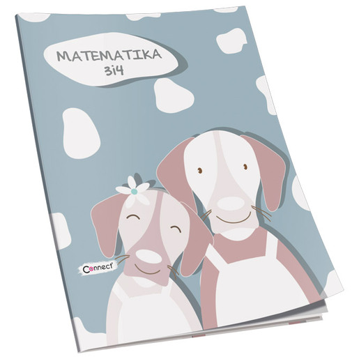 Bilježnica Matematika 3 i 4 CONNECT, B5 kvadratići, 48 listova, meki uvez